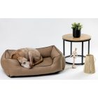 NRDOGS Lux Brown Dog Bed + Blanket
