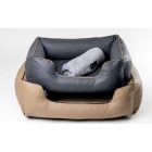 NRDOGS Lux Brown Dog Bed + Blanket